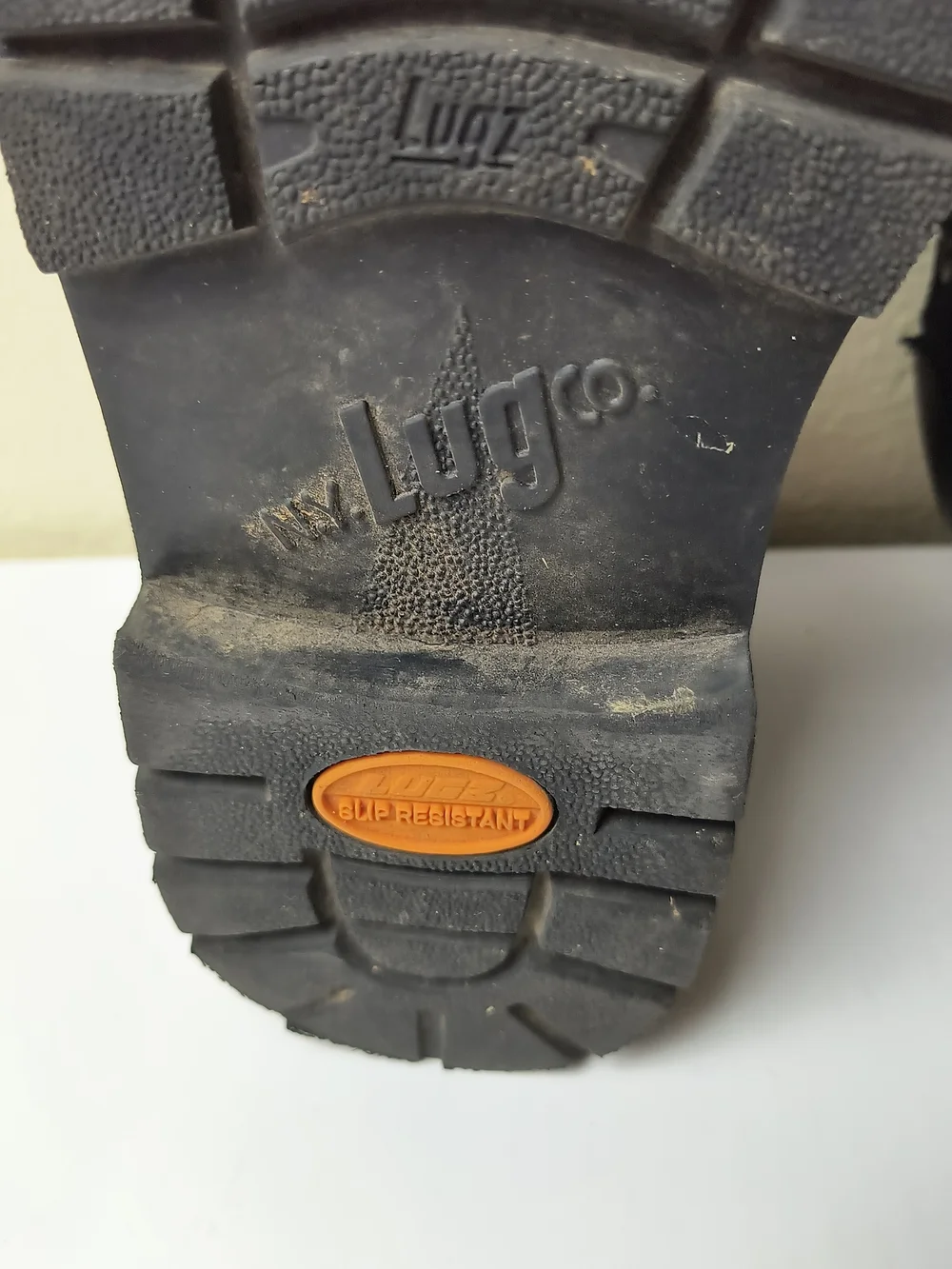 Lugz Black Men's Work Boots - Lace-Up